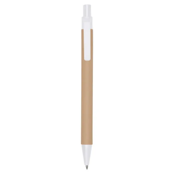  Recycled cardboard ball pen white