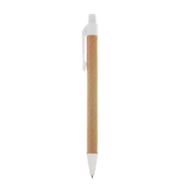  Recycled cardboard ball pen white