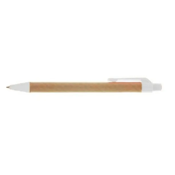  Recycled cardboard ball pen Bijela
