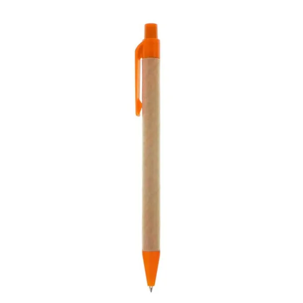  Recycled cardboard ball pen orange