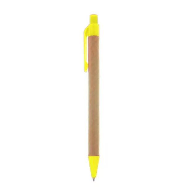  Recycled cardboard ball pen yellow