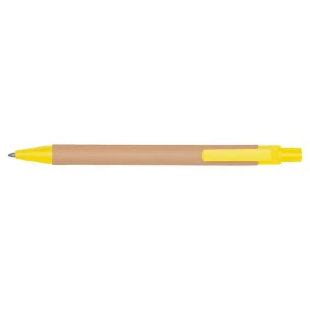  Recycled cardboard ball pen yellow