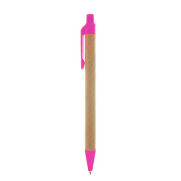  Recycled cardboard ball pen pink