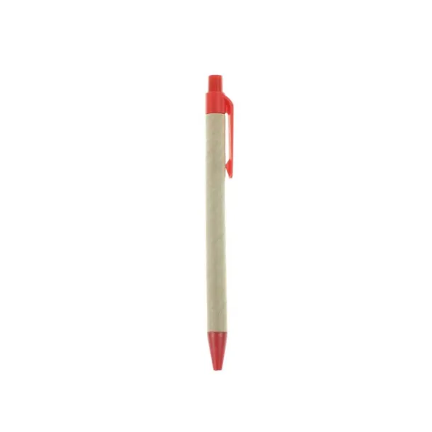  Recycled cardboard ball pen red