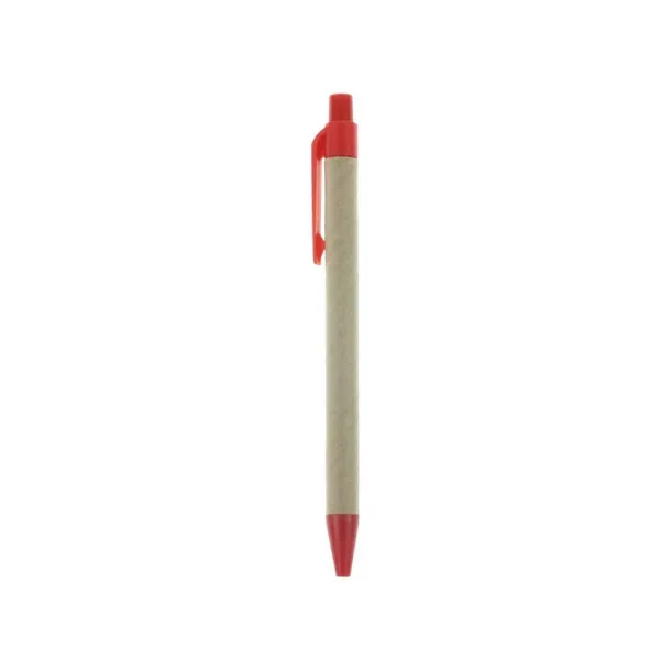  Recycled cardboard ball pen red