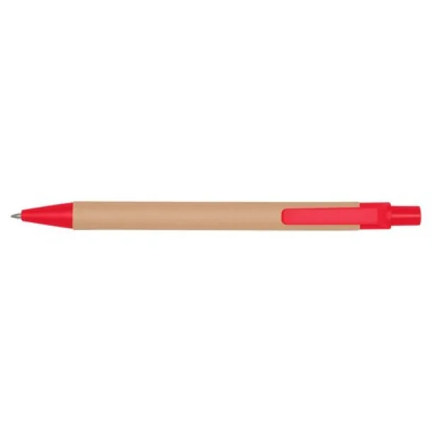  Recycled cardboard ball pen red