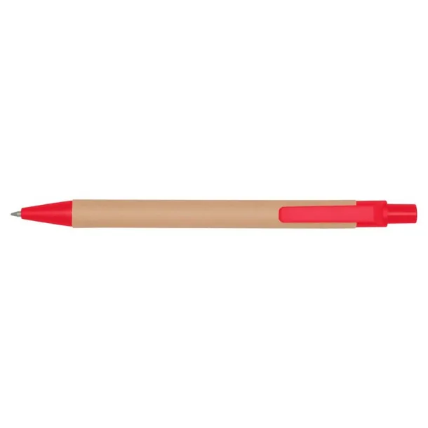  Recycled cardboard ball pen red