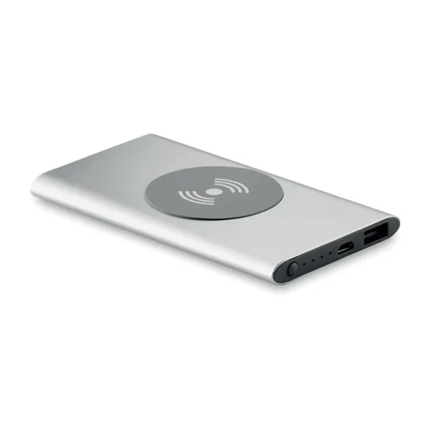 POWER&WIRELESS Wireless Power bank 4000mAh Matt Silver