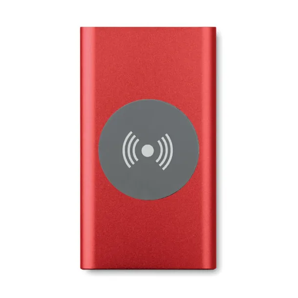 POWER&WIRELESS bežična prijenosna baterija, 4 000 mAh Crvena