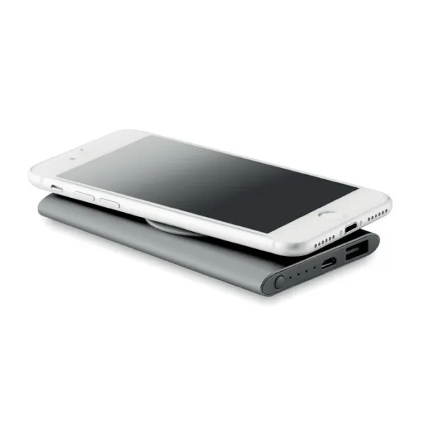 POWER&WIRELESS bežična prijenosna baterija, 4 000 mAh Titanij
