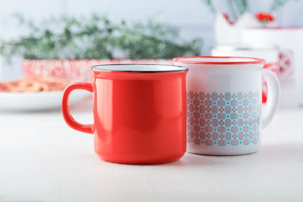 Woodstock Subo vintage sublimation mug Red White