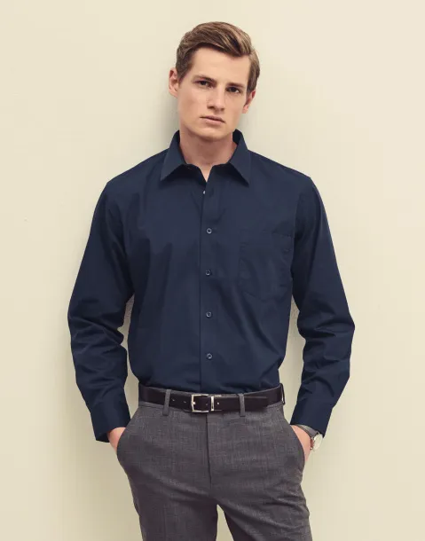  Poplin Shirt LS - Fruit of the Loom