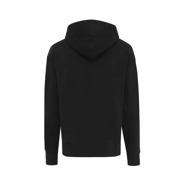  Iqoniq Yoho unisex hoodie od recikliranog pamuka, 340 g/m² - iqoniq Crna