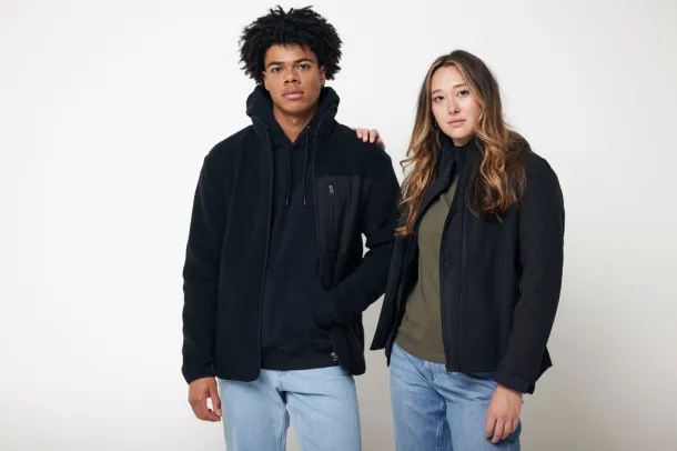  Iqoniq Yoho unisex hoodie od recikliranog pamuka, 340 g/m² - iqoniq Crna