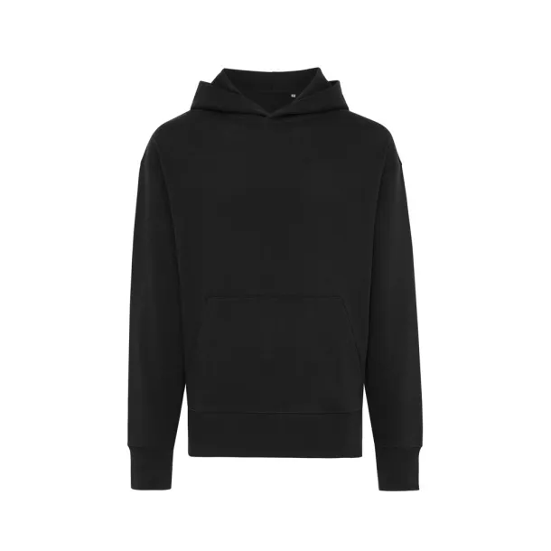  Iqoniq Yoho unisex hoodie od recikliranog pamuka, 340 g/m² - iqoniq Crna