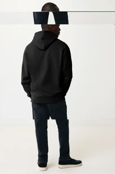  Iqoniq Yoho unisex hoodie od recikliranog pamuka, 340 g/m² - iqoniq Crna