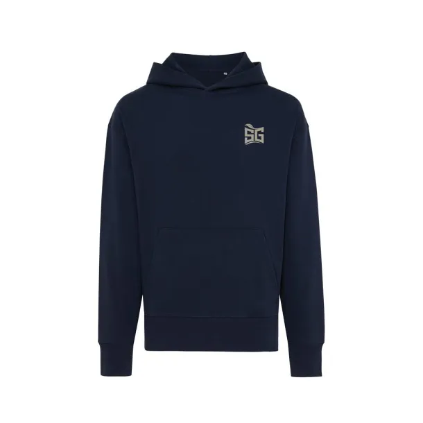  Iqoniq Yoho unisex hoodie od recikliranog pamuka, 340 g/m² - iqoniq navy