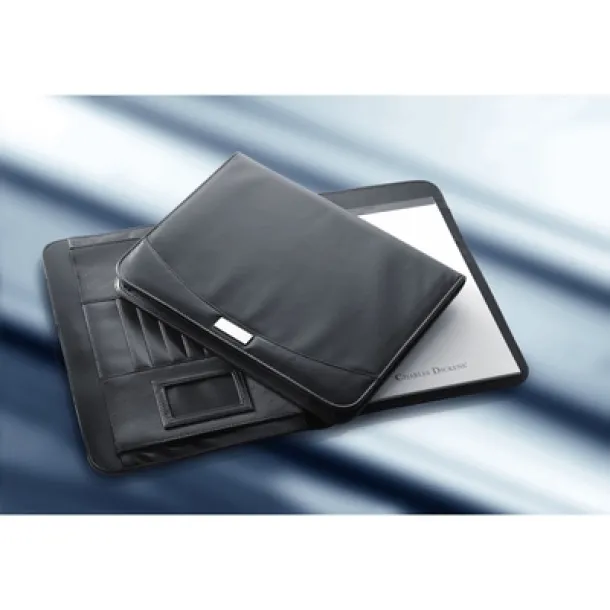  Charles Dickens® conference folder approx. A4 with notebook and calculator Crna