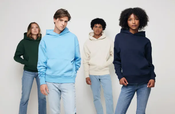  Iqoniq Yoho unisex hoodie od recikliranog pamuka, 340 g/m² - iqoniq navy