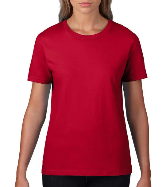  Premium Cotton Ladies' T-Shirt - Gildan Crvena