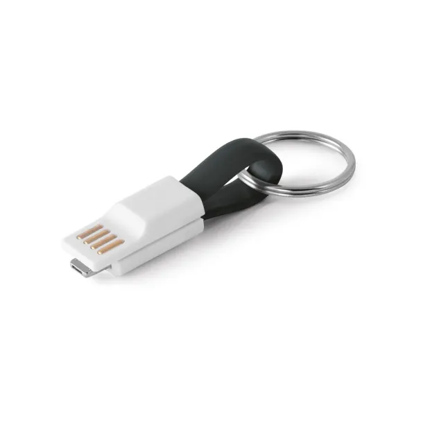 RIEMANN USB kabel s 2 u 1 priključkom Crna