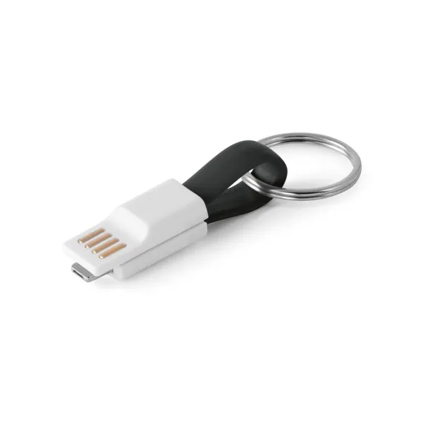 RIEMANN USB cable with 2 in 1 connector Black