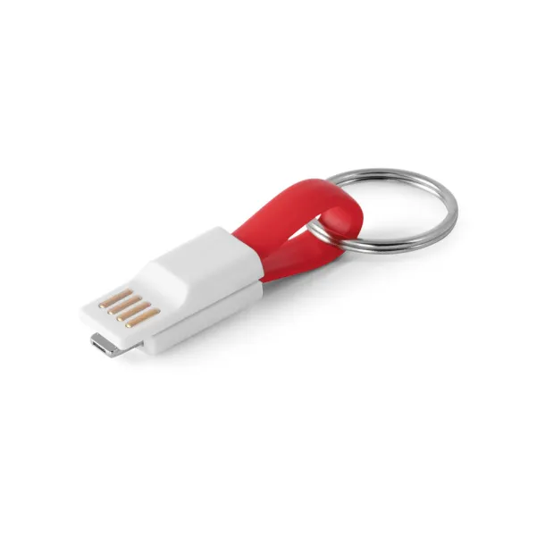 RIEMANN USB cable with 2 in 1 connector Red