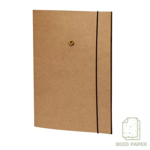  Recycled cardboard document folder approx. A4 with wildflower seeds neutral