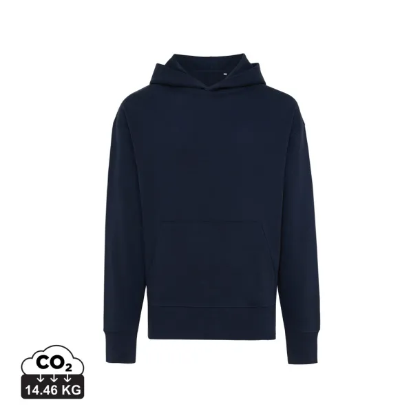  Iqoniq Yoho unisex hoodie od recikliranog pamuka, 340 g/m² - iqoniq navy