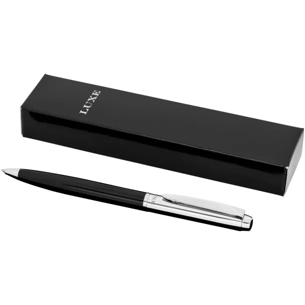 Cepheus ballpoint pen - Luxe Solid black Silver