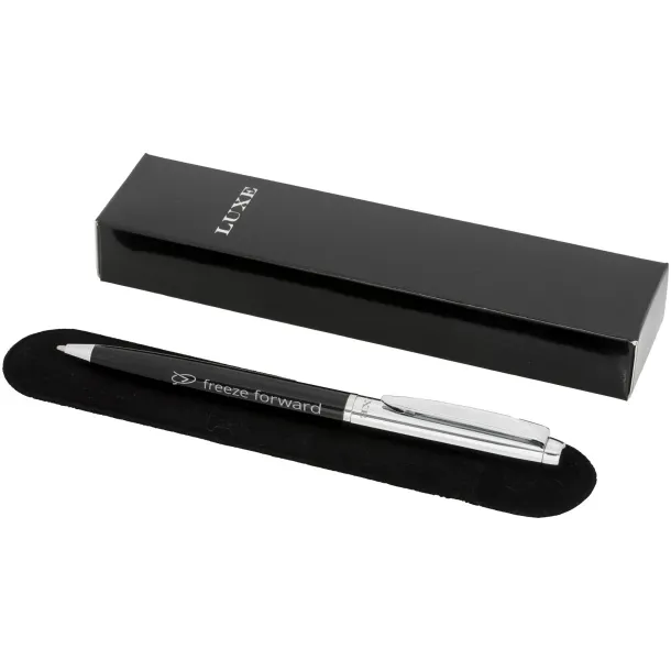 Cepheus ballpoint pen - Luxe Solid black Silver