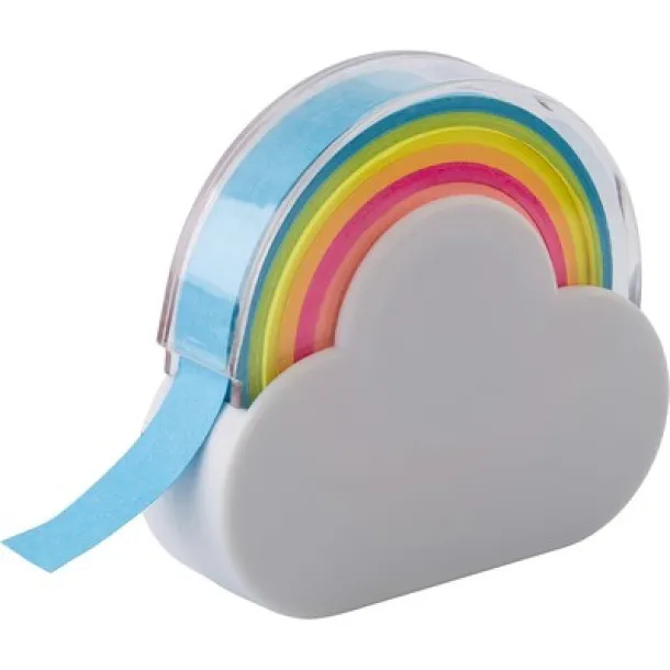  Memo tape dispenser "cloud", sticky notes white