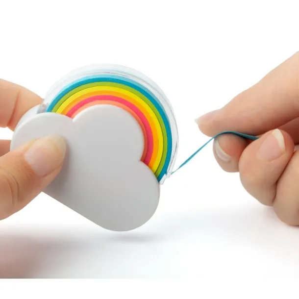  Memo tape dispenser "cloud", sticky notes white