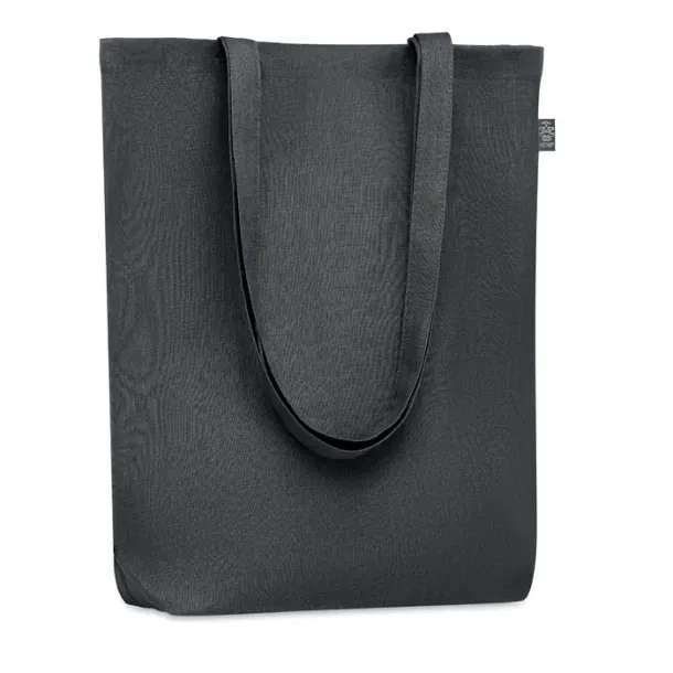 NAIMA TOTE Shopping bag in hemp 200 gr/m² Black