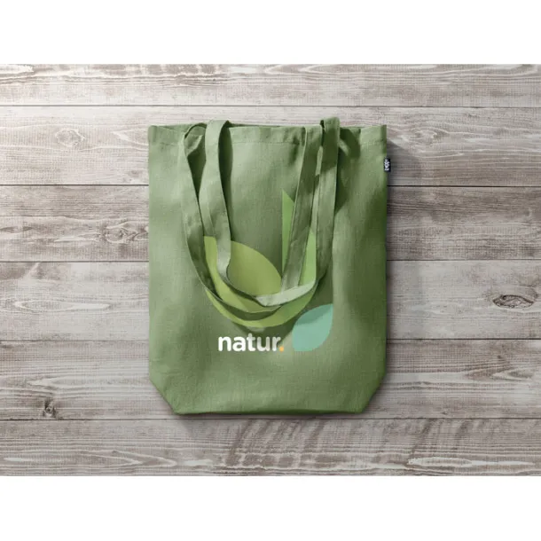 NAIMA TOTE Shopping bag in hemp 200 gr/m² Green