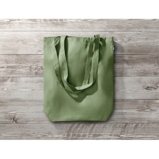 NAIMA TOTE Shopping bag in hemp 200 gr/m² Green