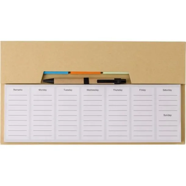  Memo holder, sticky notes brown