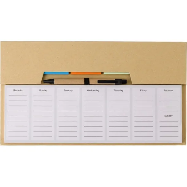  Memo holder, sticky notes brown