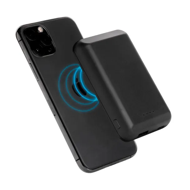  Prijenosna baterija s magnetom - 5 W, 5 000 mAh - XD Collection Crna