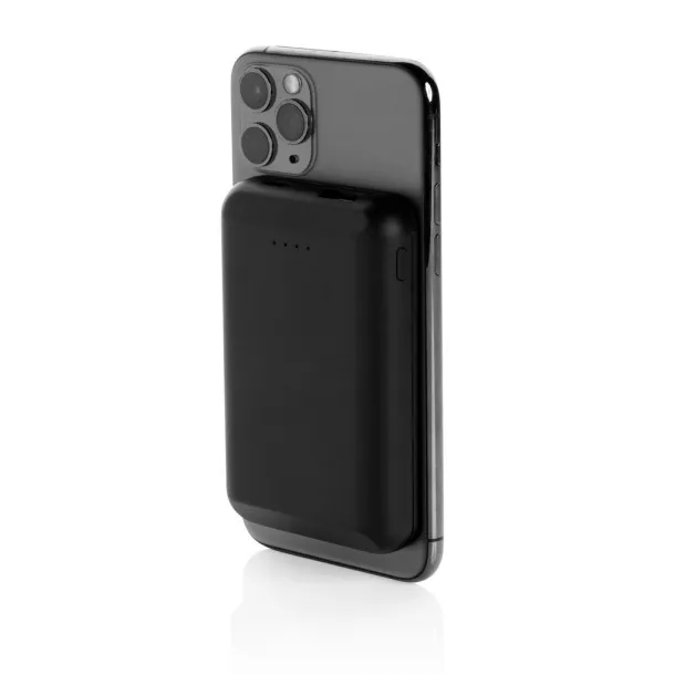  Prijenosna baterija s magnetom - 5 W, 5 000 mAh - XD Collection Crna