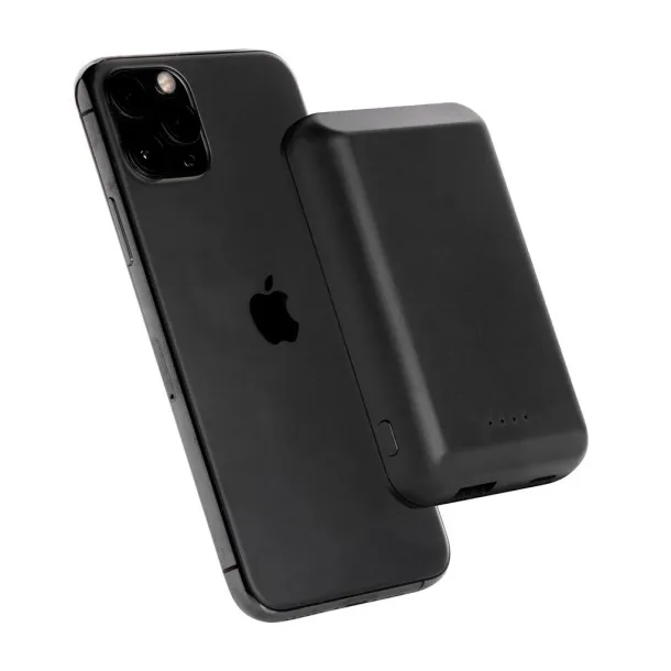 Prijenosna baterija s magnetom - 5 W, 5 000 mAh - XD Collection Crna