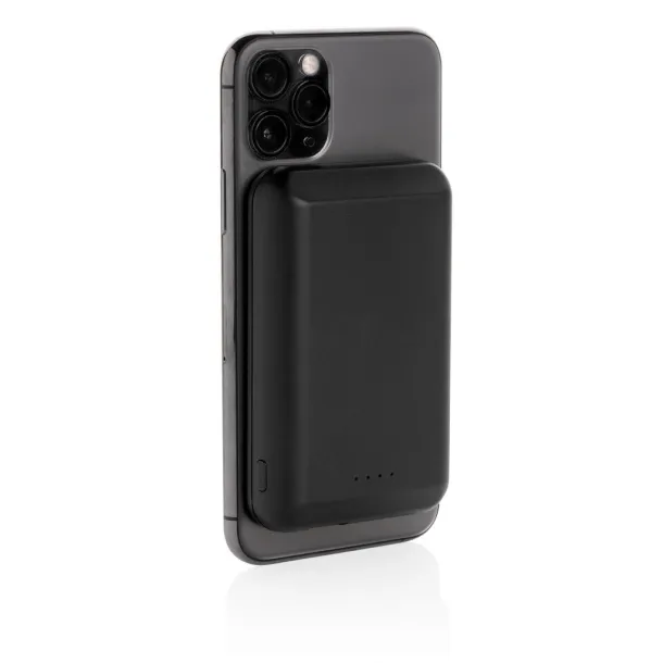  Prijenosna baterija s magnetom - 5 W, 5 000 mAh - XD Collection Crna