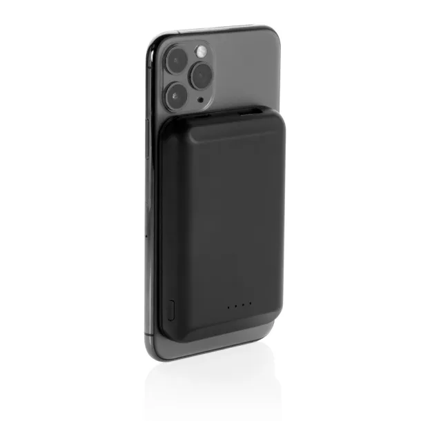  Prijenosna baterija s magnetom - 5 W, 5 000 mAh - XD Collection Crna