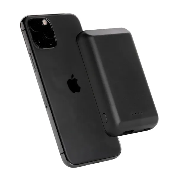  Prijenosna baterija s magnetom - 5 W, 5 000 mAh - XD Collection Crna