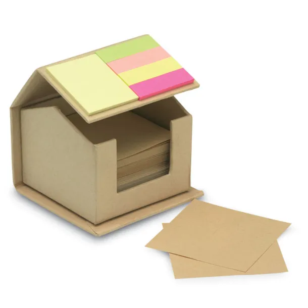 RECYCLOPAD Recycled carton sticky notes Beige