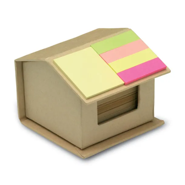 RECYCLOPAD Recycled carton sticky notes Beige