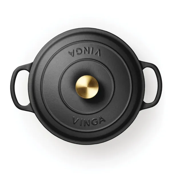  VINGA Monte enameled cast iron pot 5.5L - Vinga Black