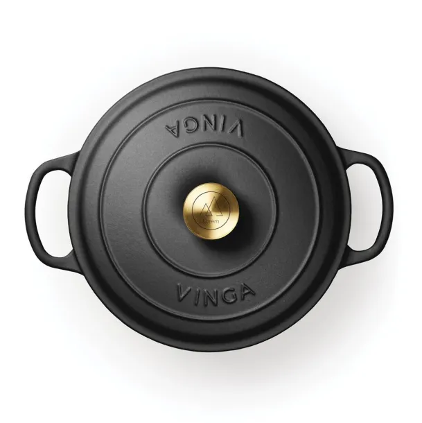  VINGA Monte enameled cast iron pot 5.5L - Vinga Black