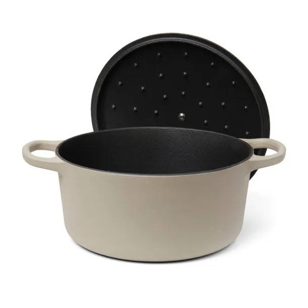  VINGA Monte enameled cast iron pot 5.5L - Vinga Warm Grey 3 