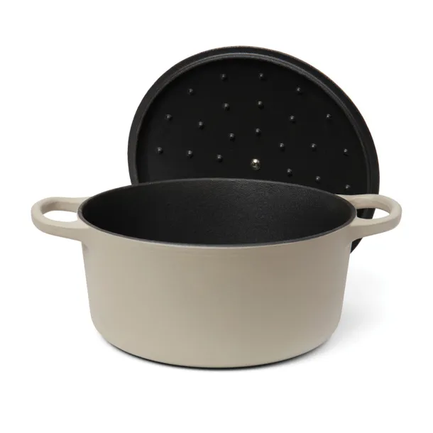  VINGA Monte enameled cast iron pot 5.5L - Vinga Warm Grey 3 